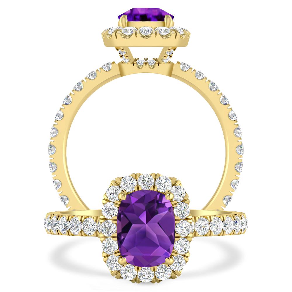 Yellow Gold - Amethyst