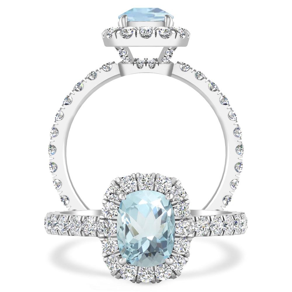 White Gold - Aquamarine