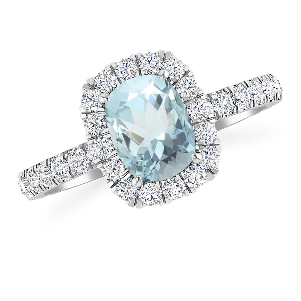 White Gold - Aquamarine