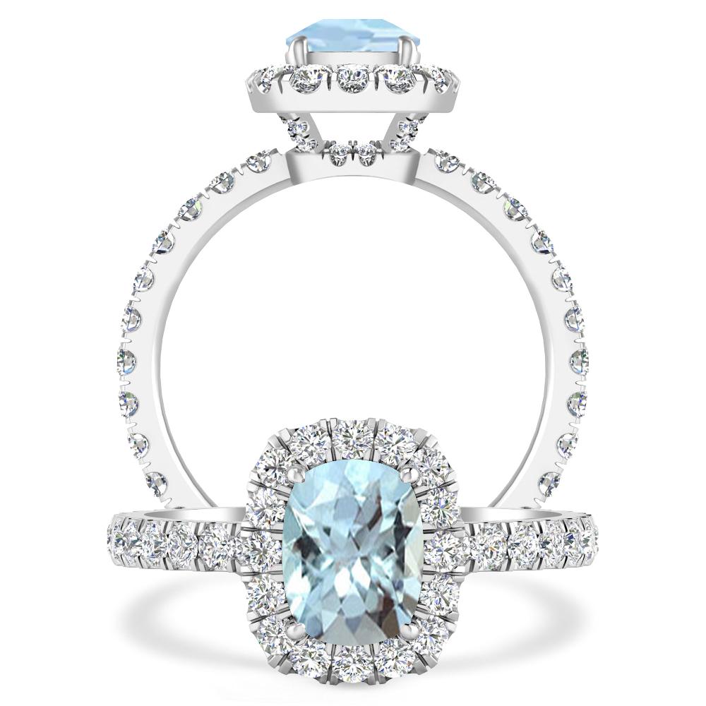 White Gold - Aquamarine