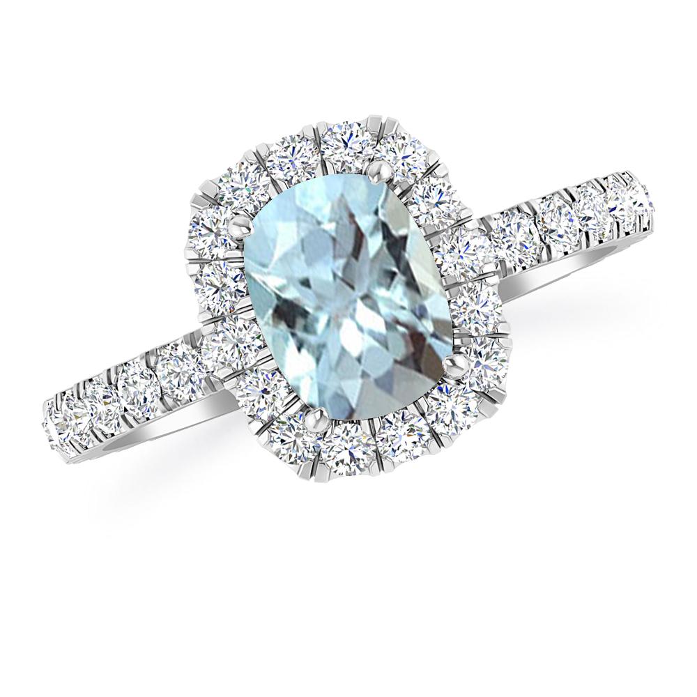 White Gold - Aquamarine