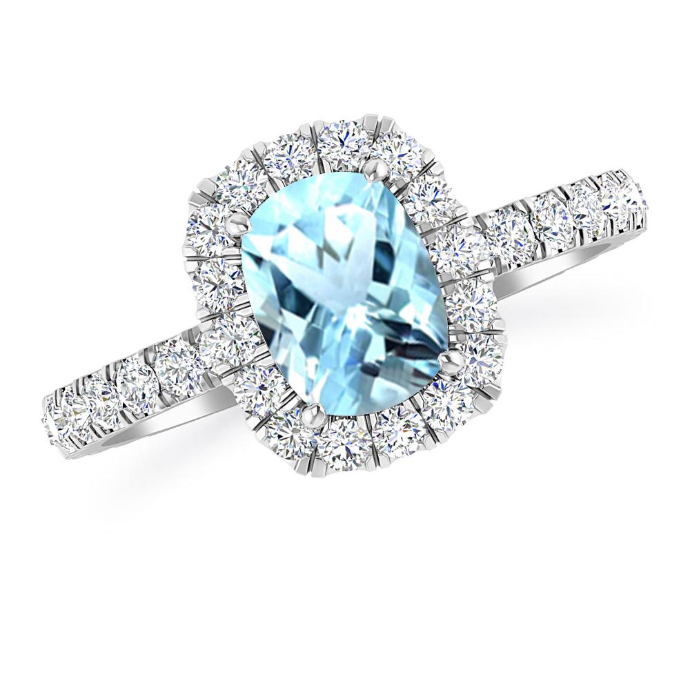 White Gold - Aquamarine