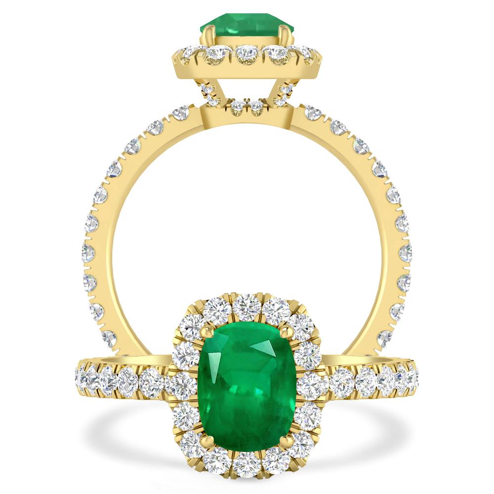 Yellow Gold - Emerald