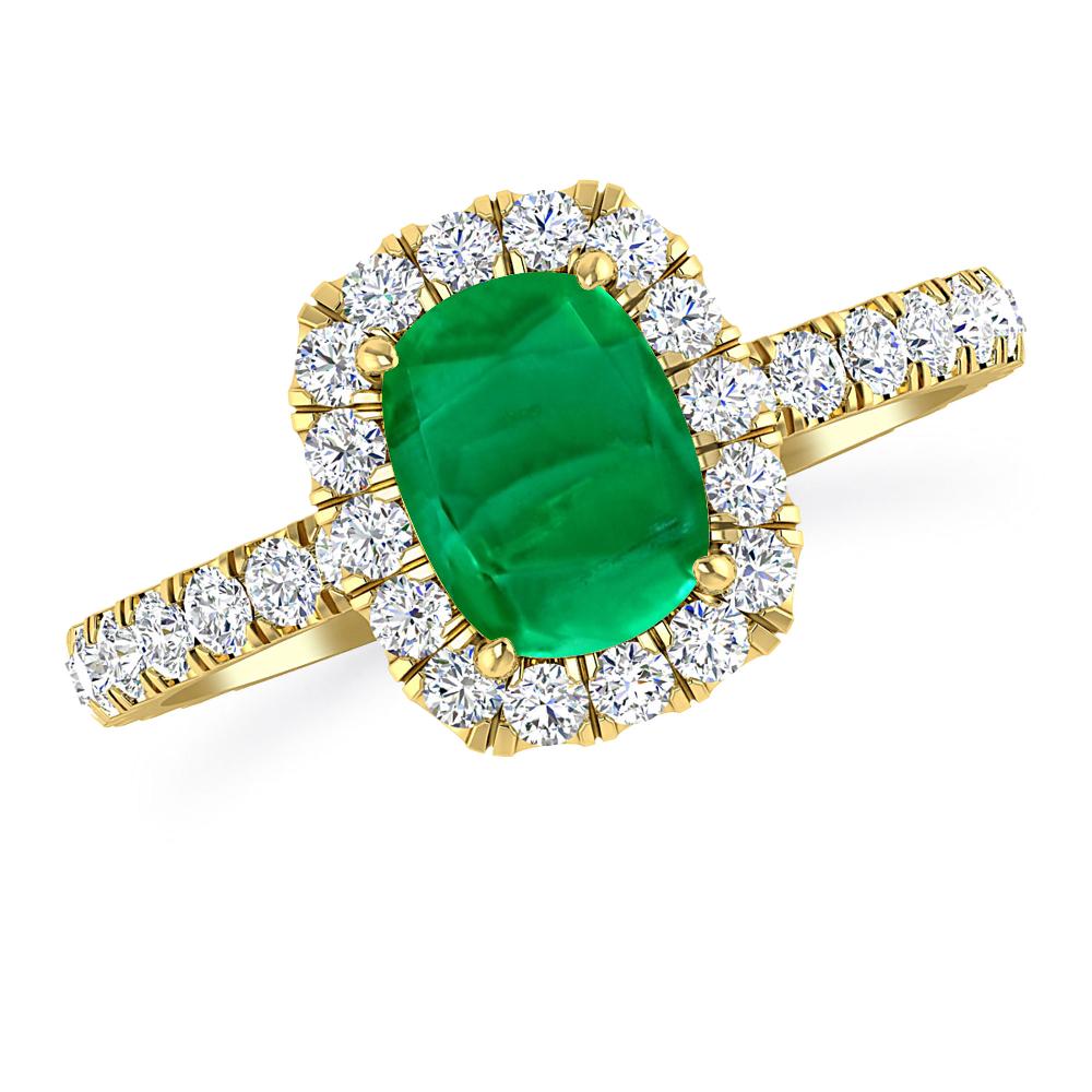 Yellow Gold - Emerald