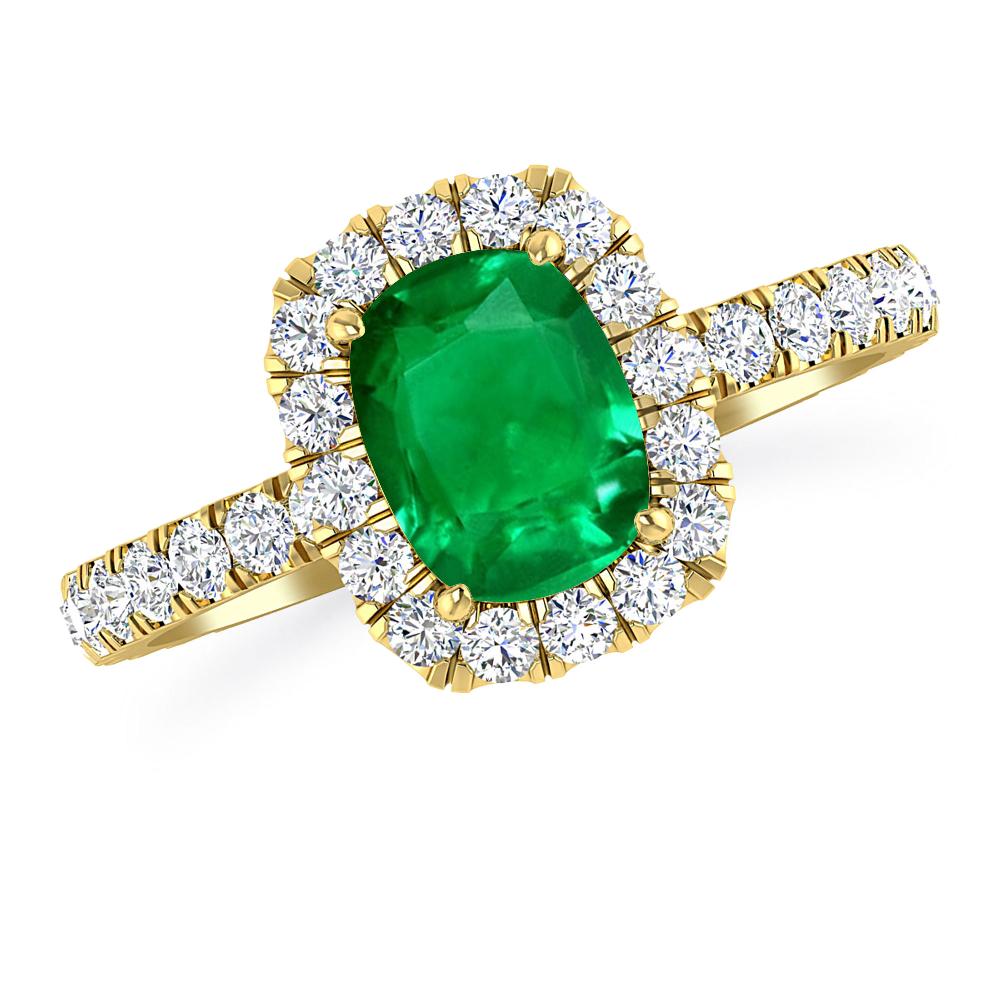 Yellow Gold - Emerald