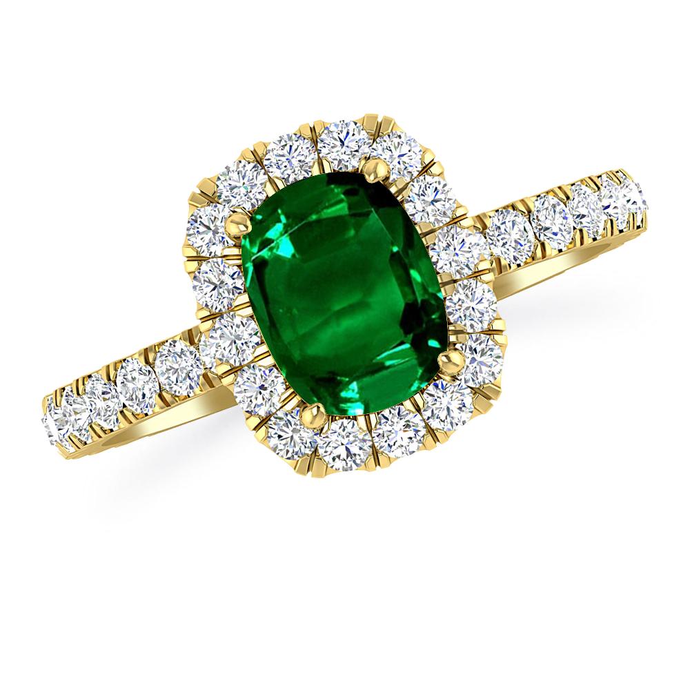 Yellow Gold - Emerald