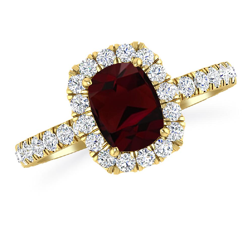 Yellow Gold - Garnet