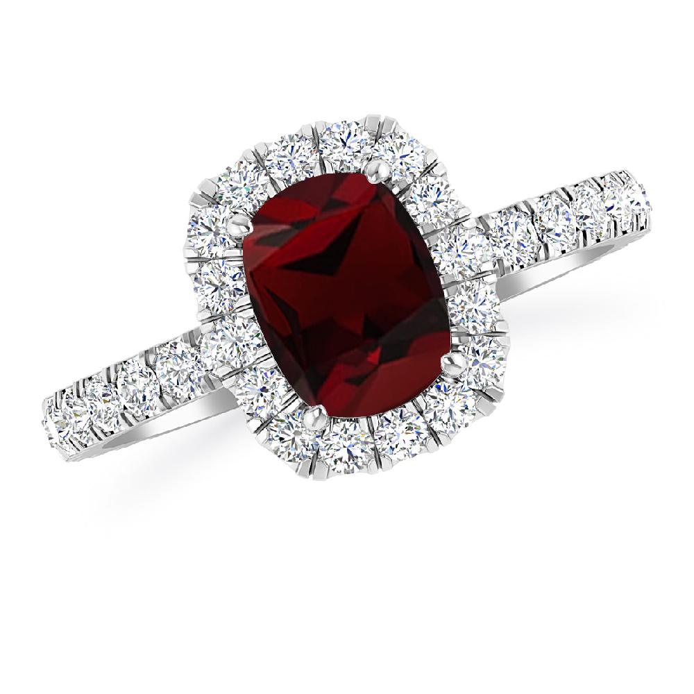 White Gold - Garnet