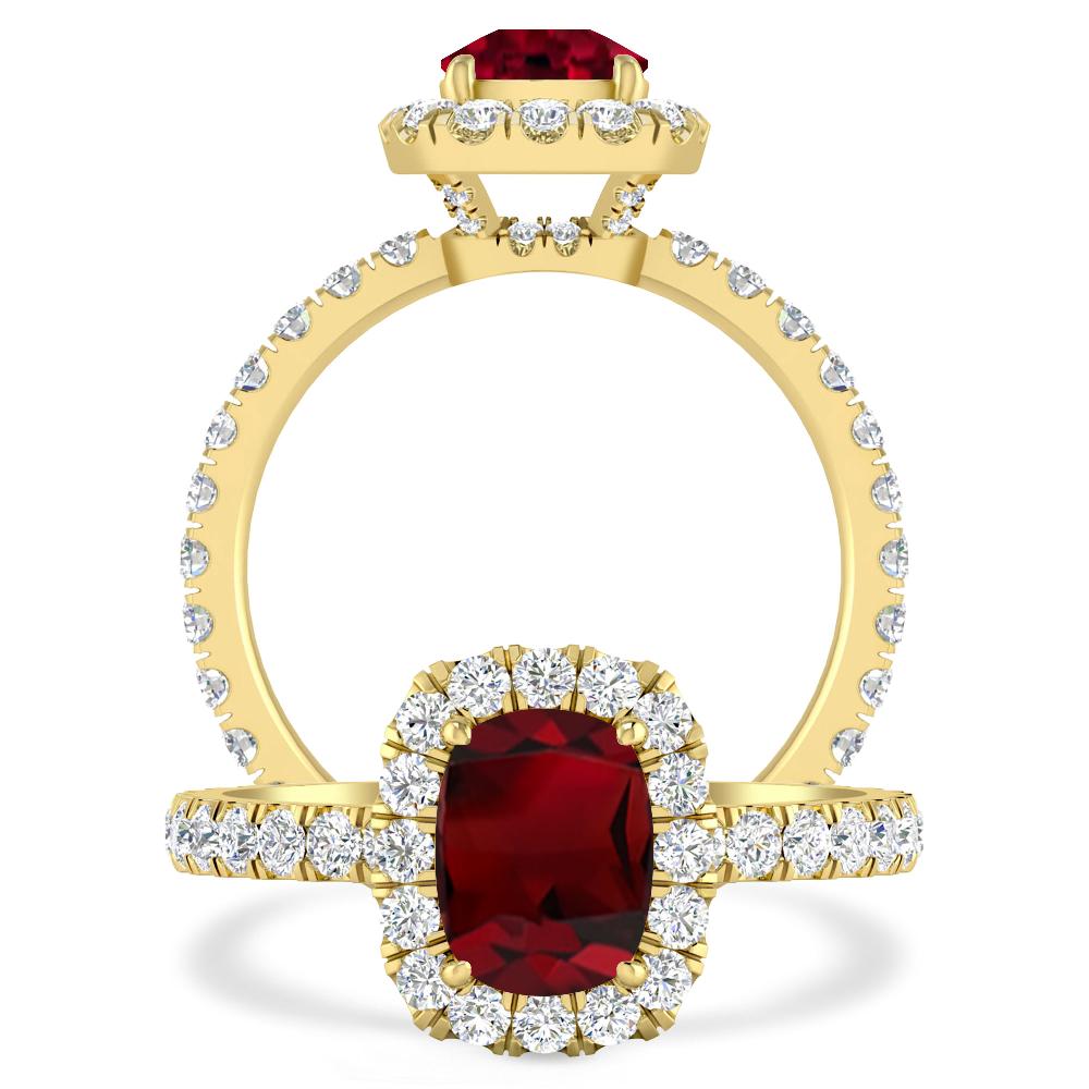 Yellow Gold - Garnet