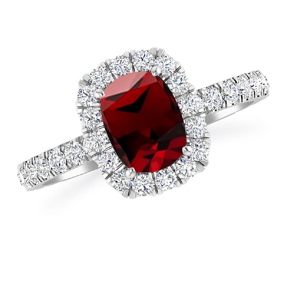 White Gold - Garnet