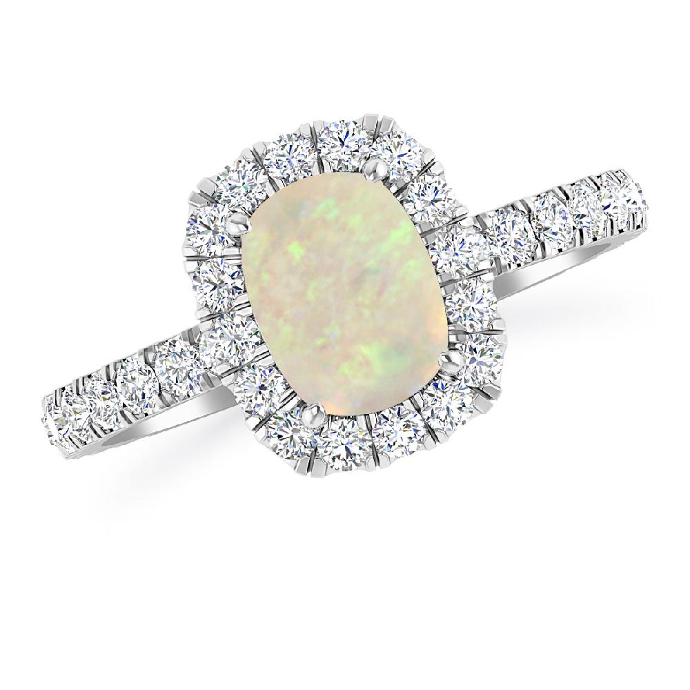 White Gold - Opal