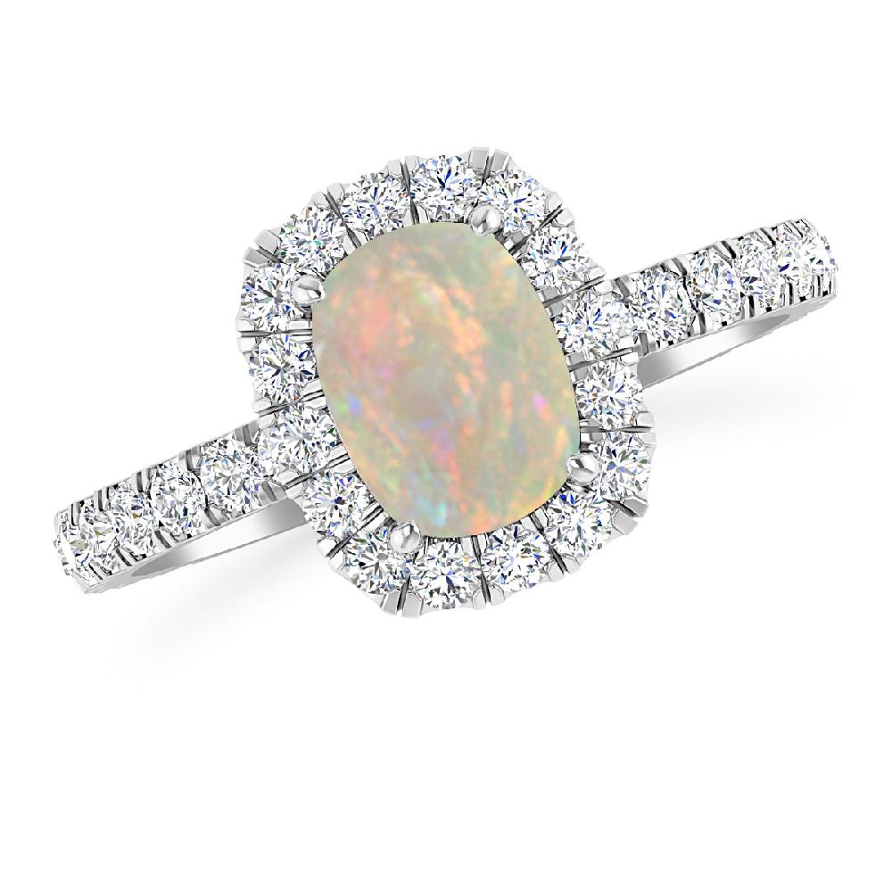 White Gold - Opal