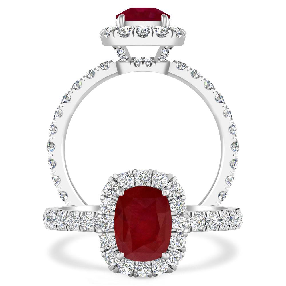 White Gold - Ruby