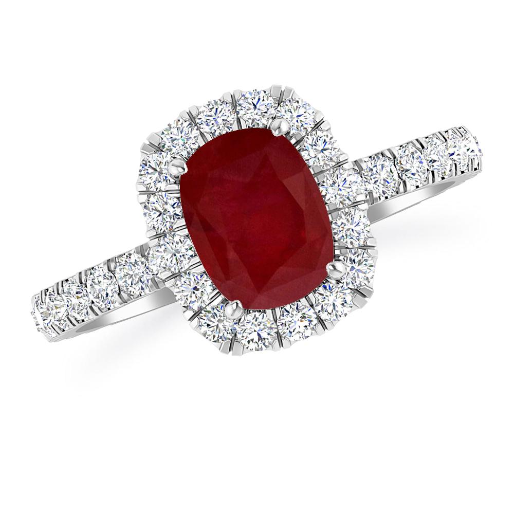 White Gold - Ruby