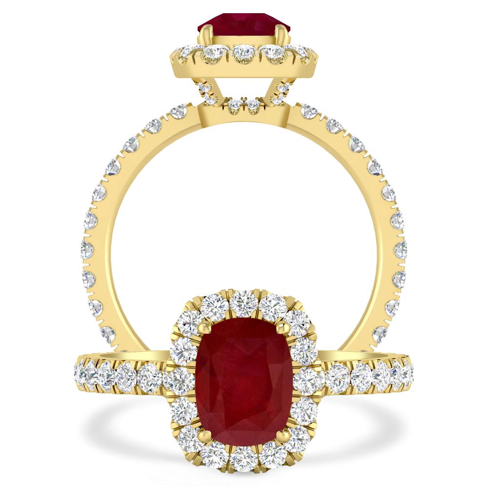 Yellow Gold - Ruby