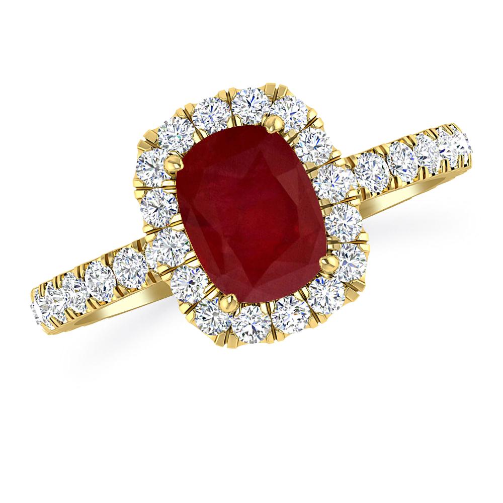 Yellow Gold - Ruby