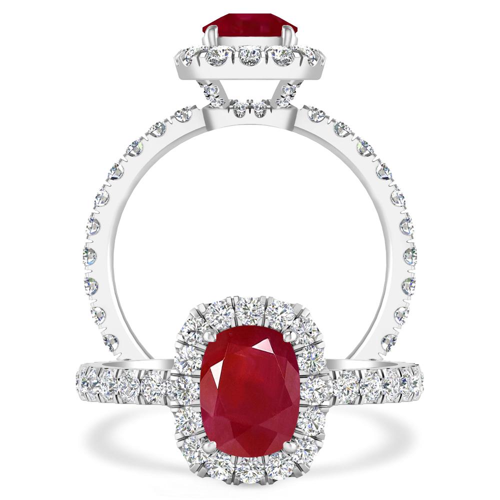 White Gold - Ruby