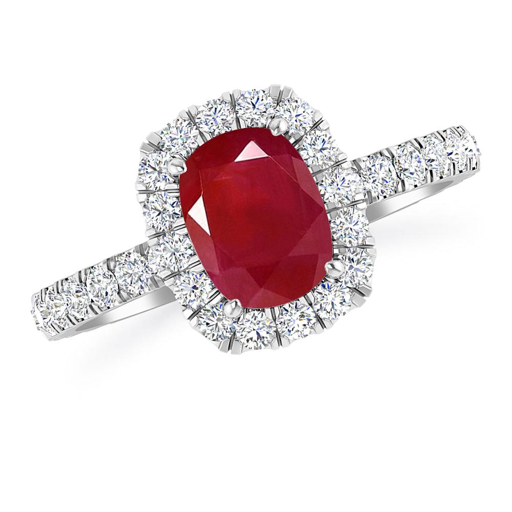 White Gold - Ruby