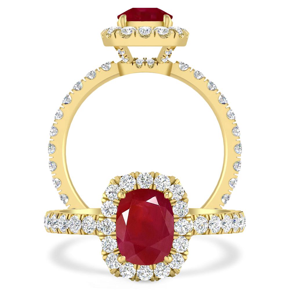 Yellow Gold - Ruby