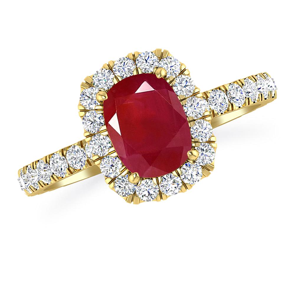 Yellow Gold - Ruby