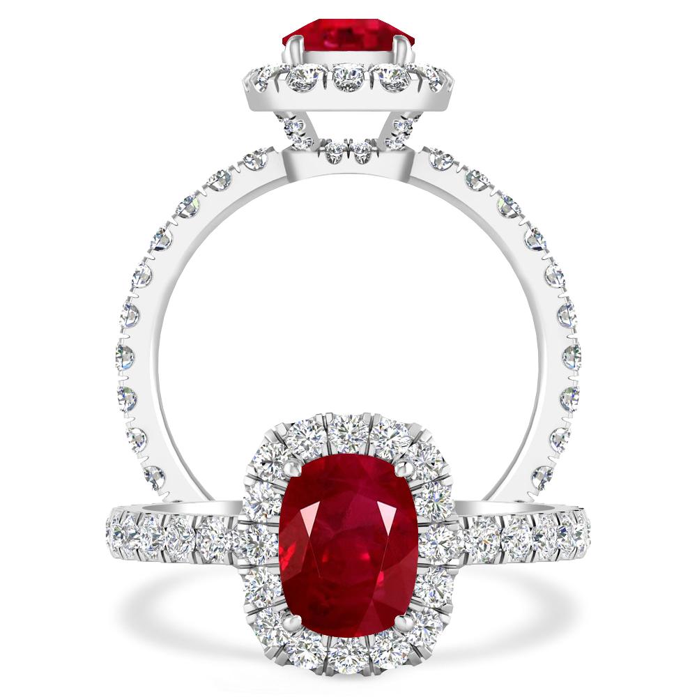 White Gold - Ruby