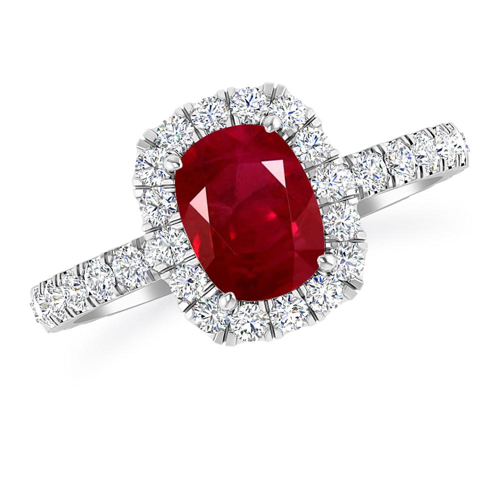 White Gold - Ruby