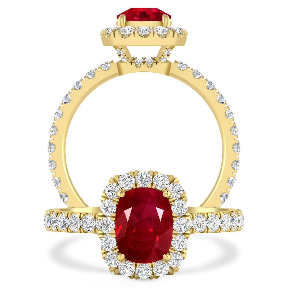 Yellow Gold - Ruby