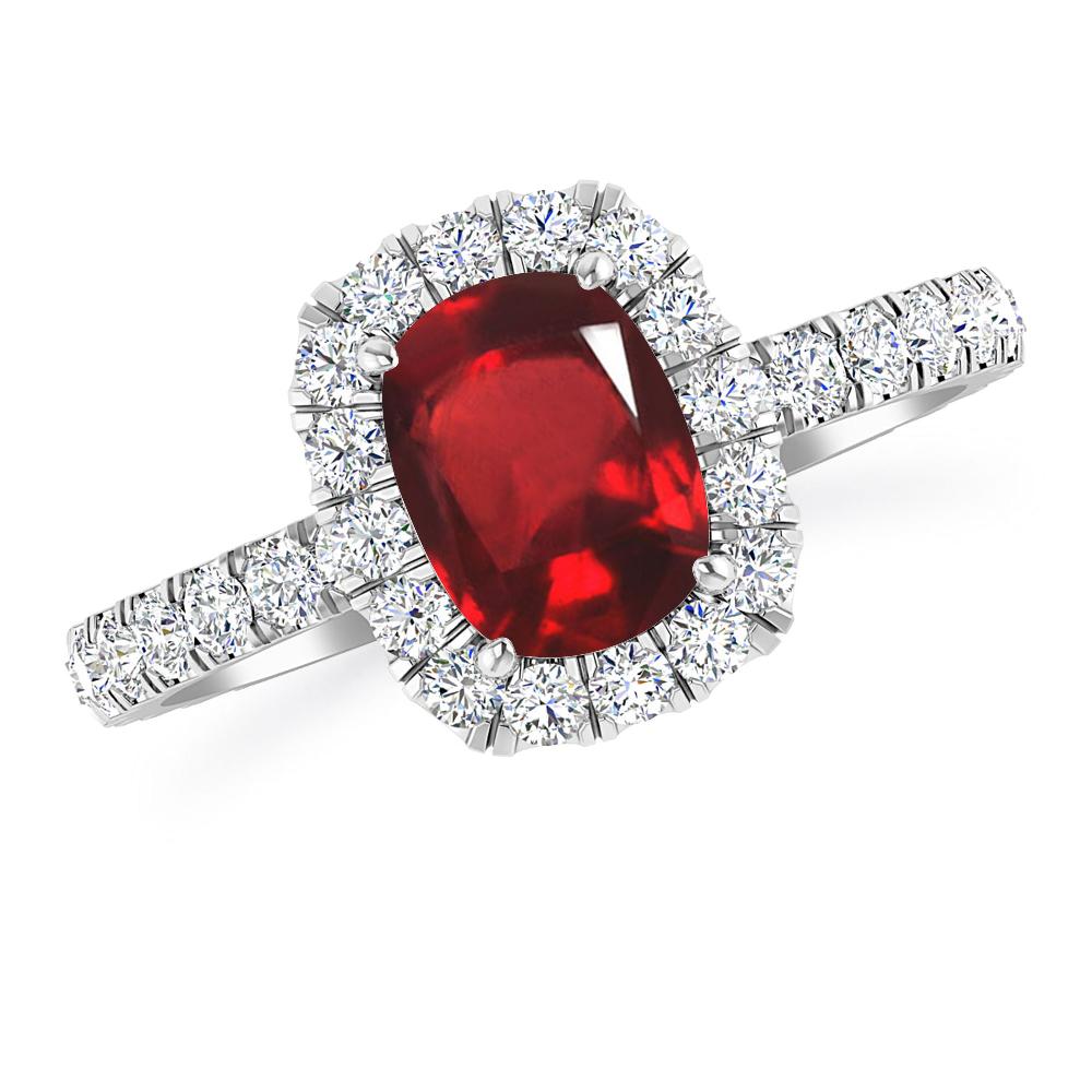 White Gold - Ruby