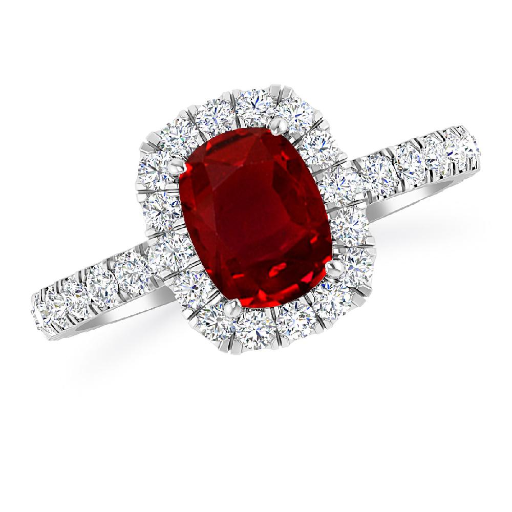 White Gold - Ruby