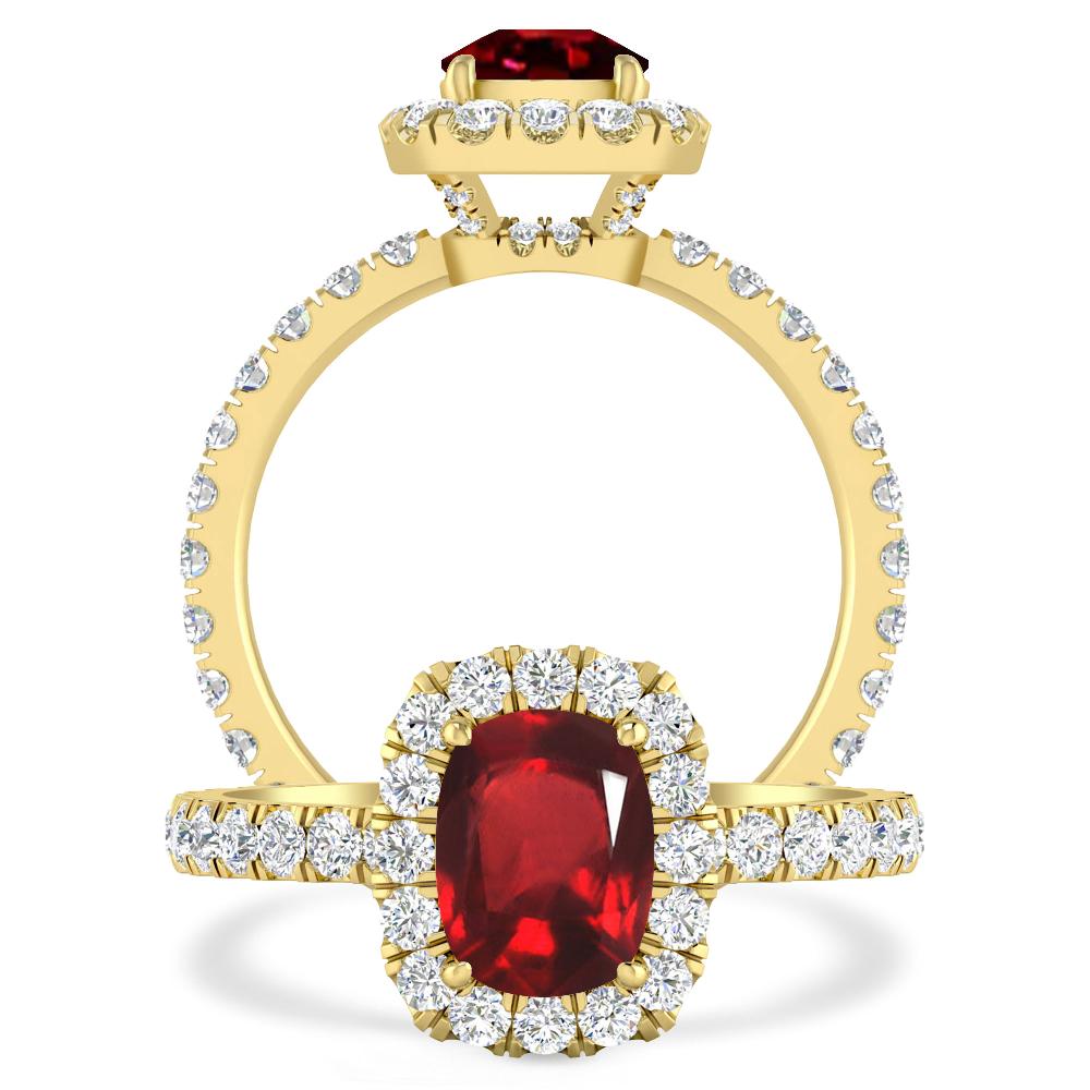 Yellow Gold - Ruby