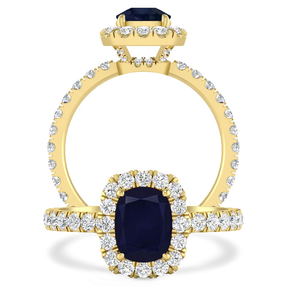 Yellow Gold - Sapphire