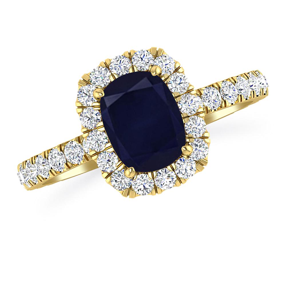 Yellow Gold - Sapphire