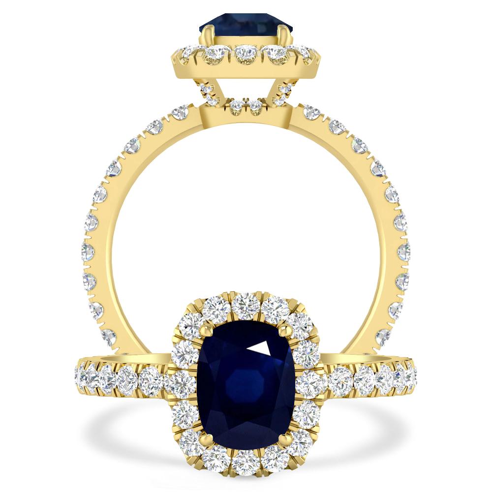 Yellow Gold - Sapphire