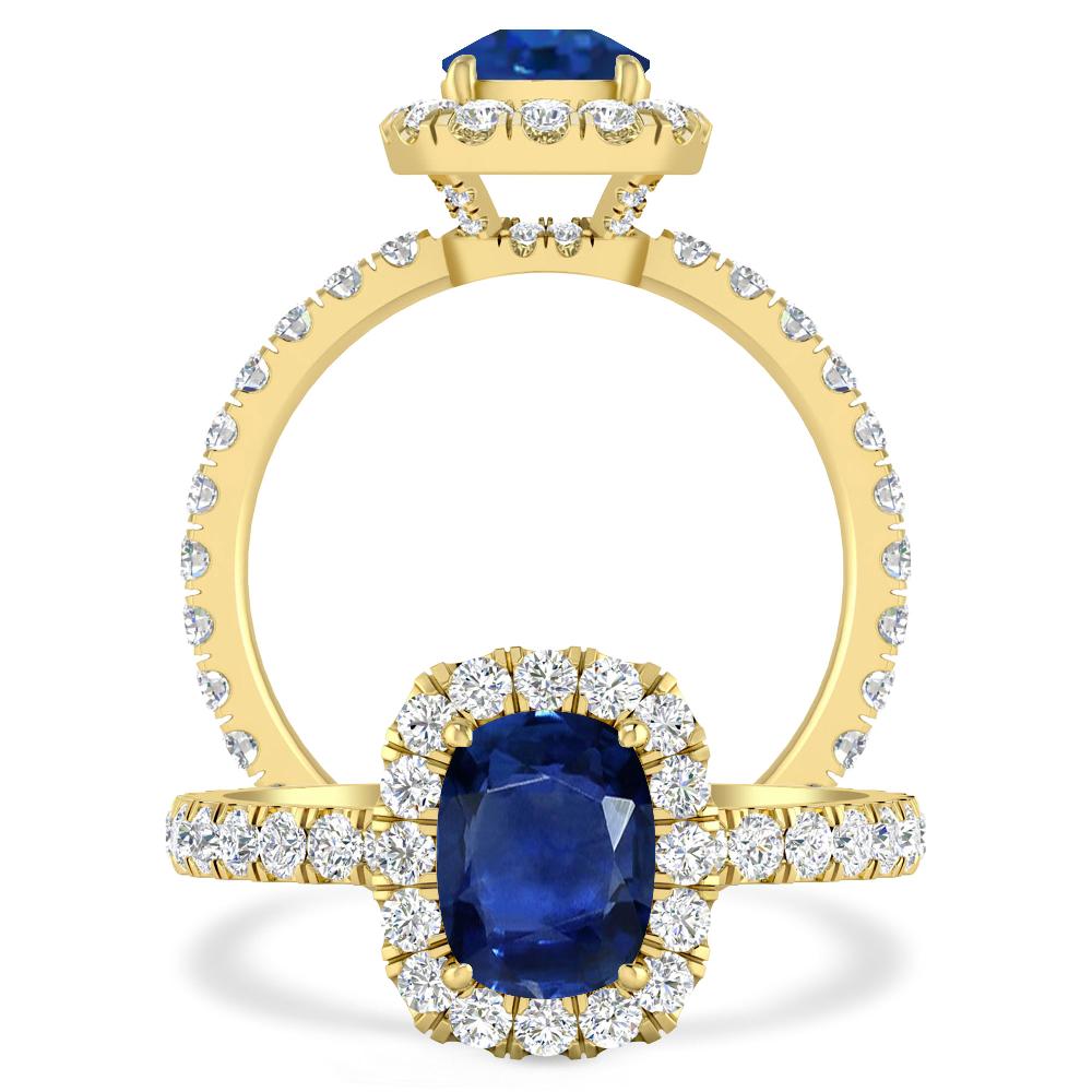 Yellow Gold - Sapphire