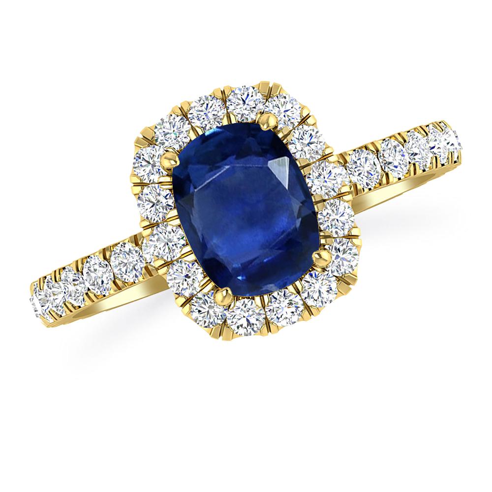 Yellow Gold - Sapphire