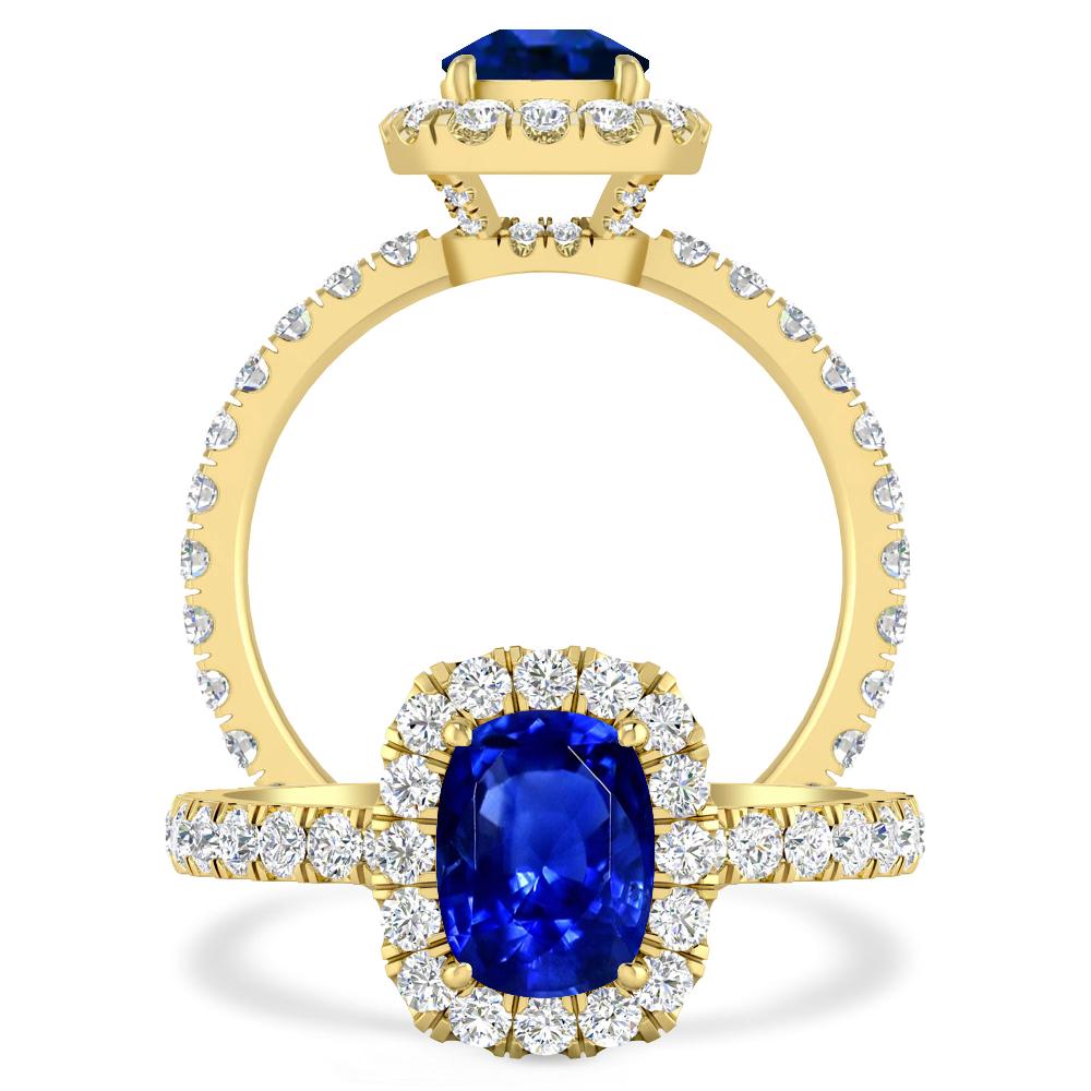 Yellow Gold - Sapphire