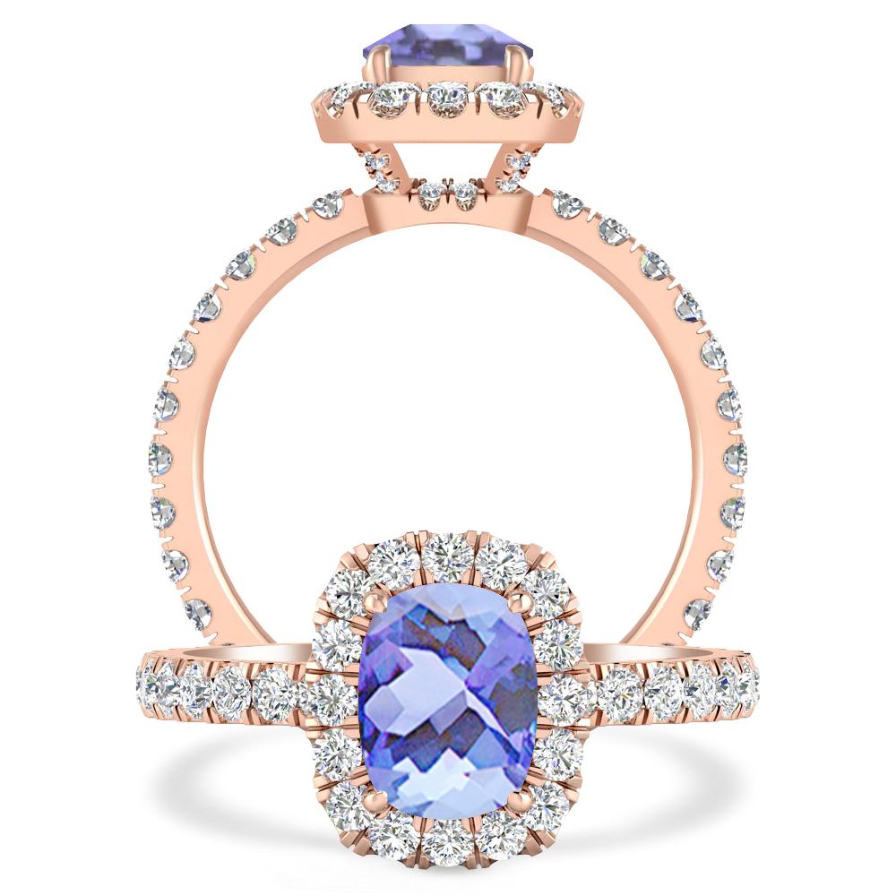 Rose Gold - Tanzanite