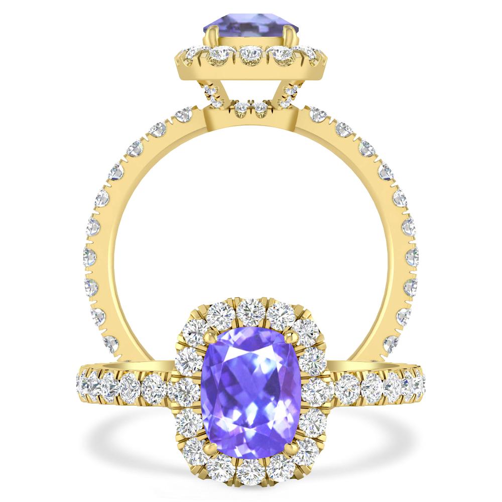 Yellow Gold - Tanzanite