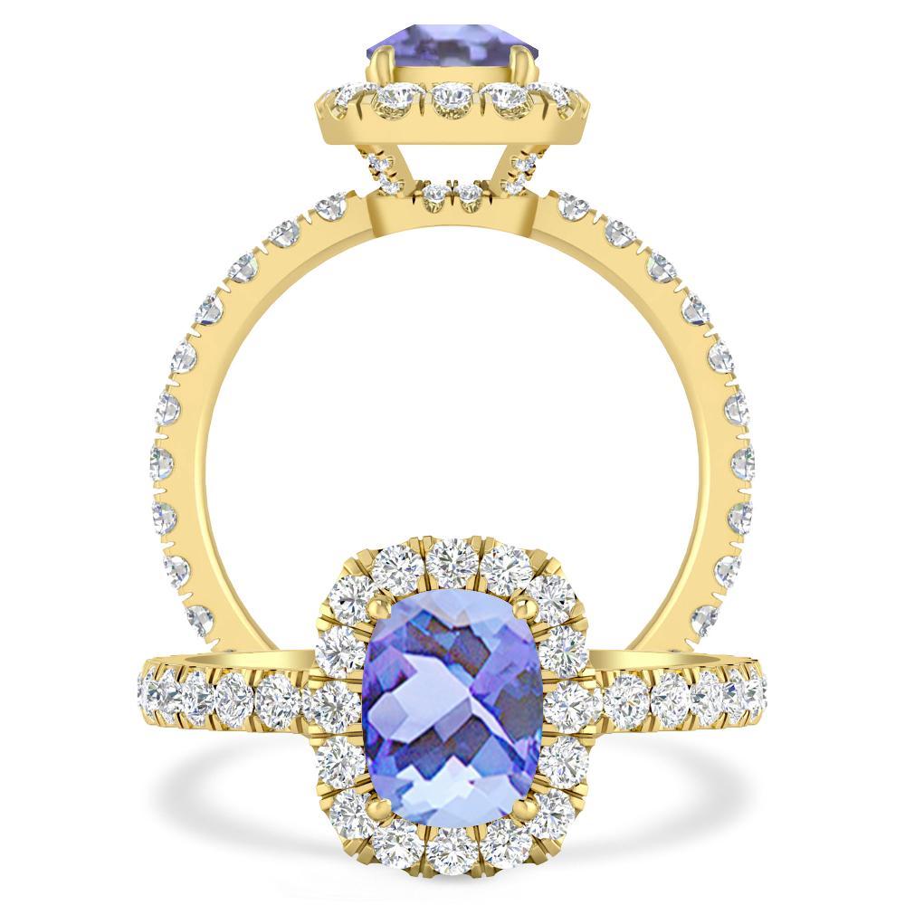 Yellow Gold - Tanzanite