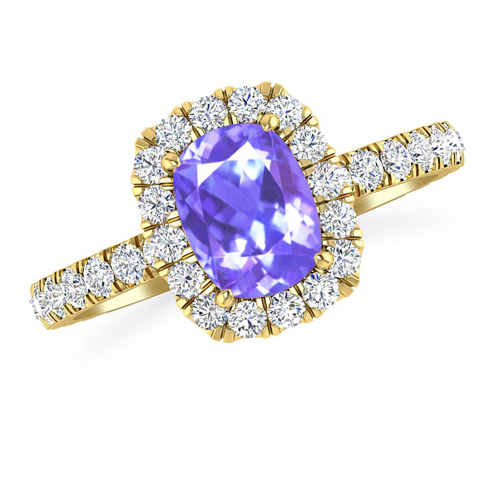 Yellow Gold - Tanzanite