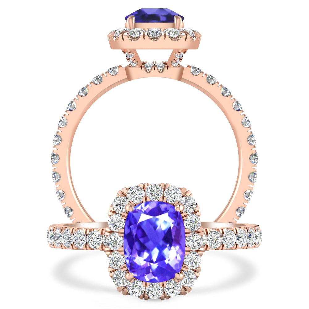 Rose Gold - Tanzanite