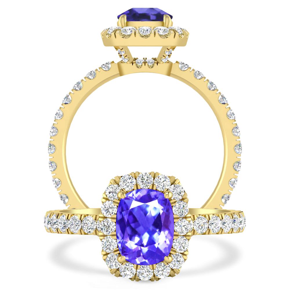 Yellow Gold - Tanzanite