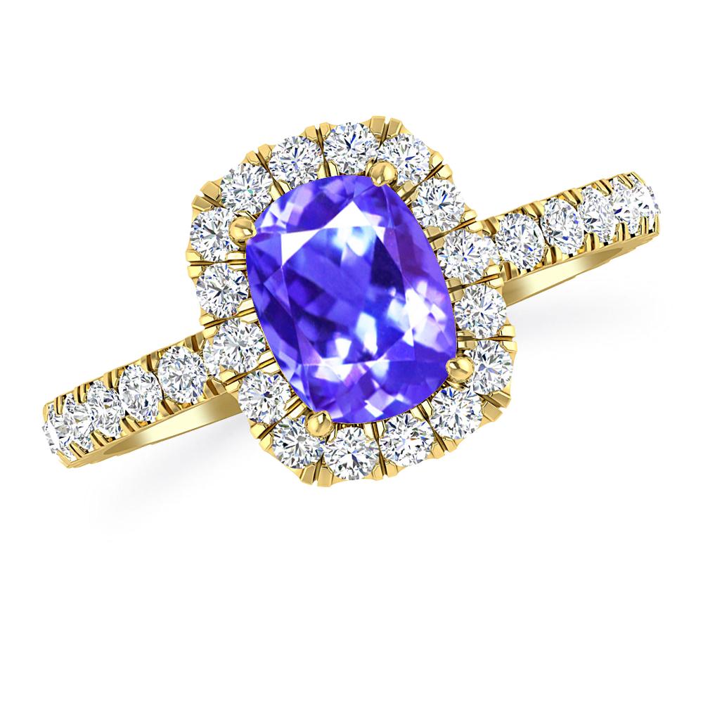 Yellow Gold - Tanzanite