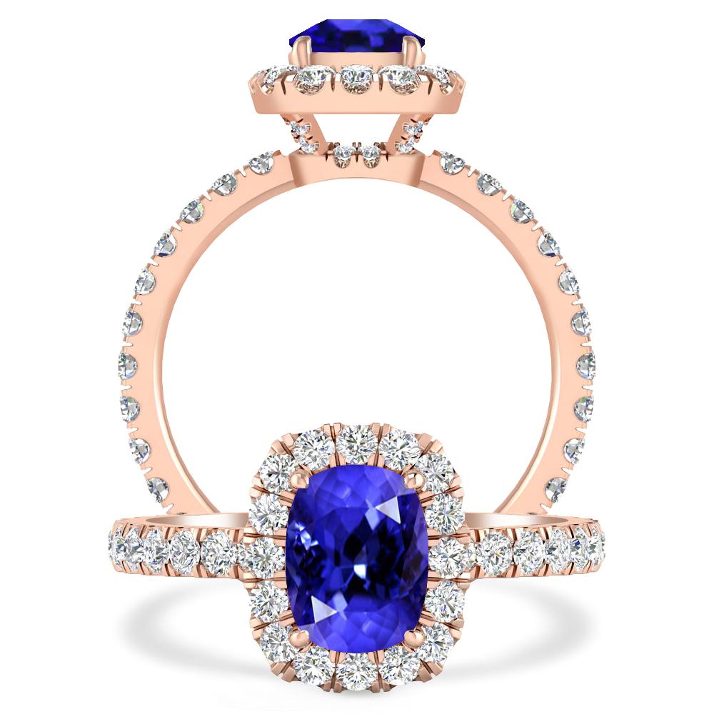 Rose Gold - Tanzanite