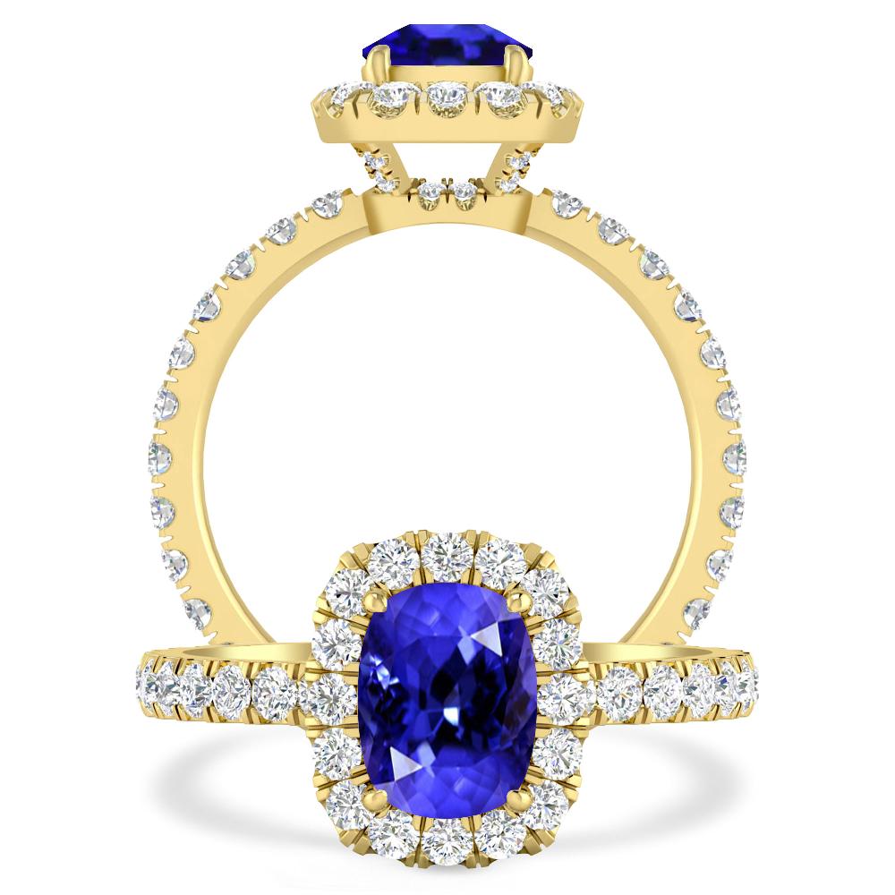 Yellow Gold - Tanzanite