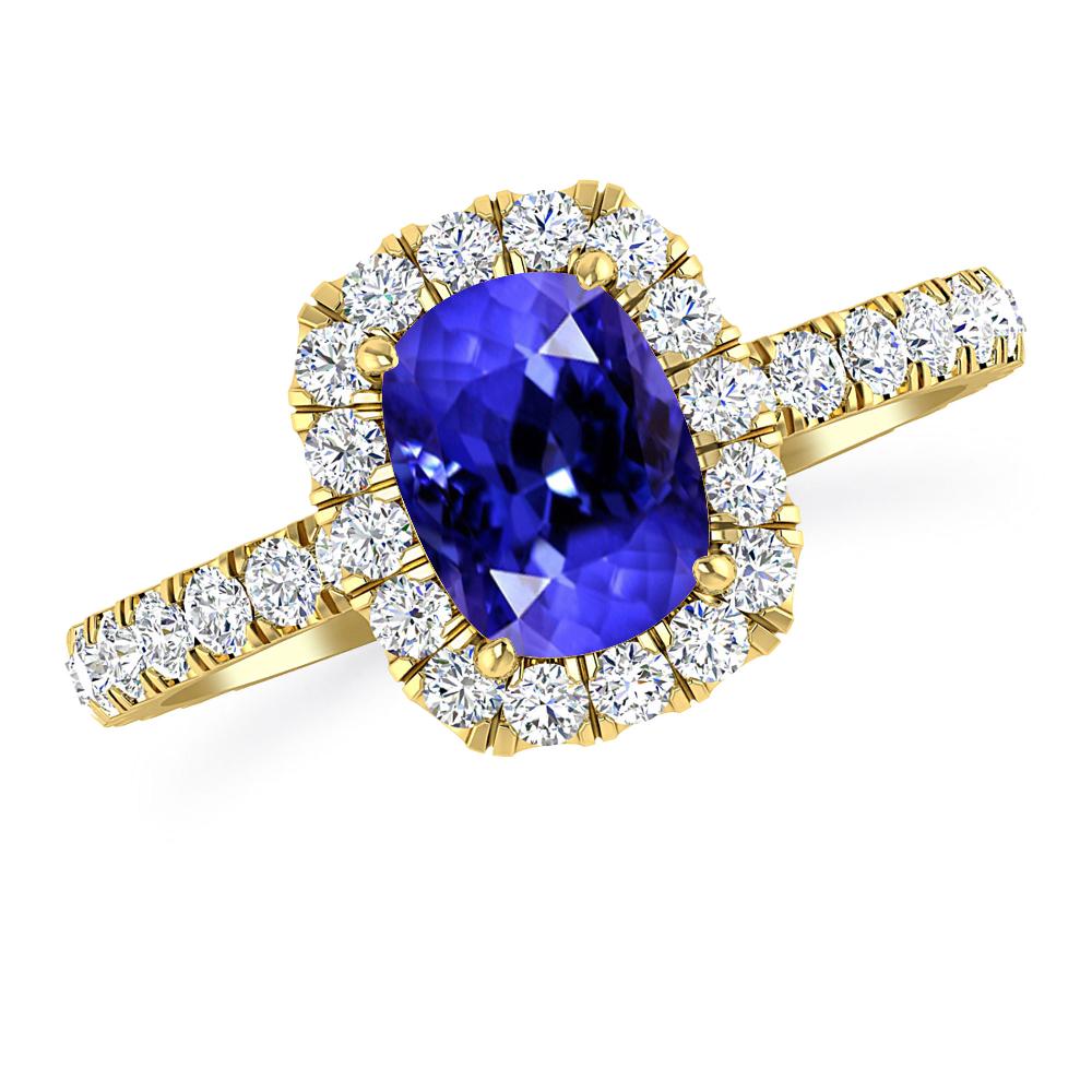 Yellow Gold - Tanzanite