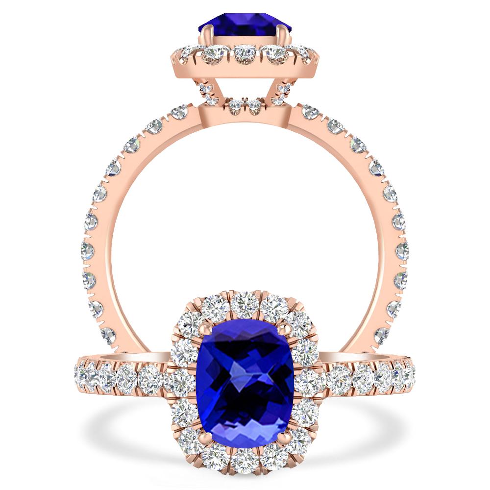 Rose Gold - Tanzanite