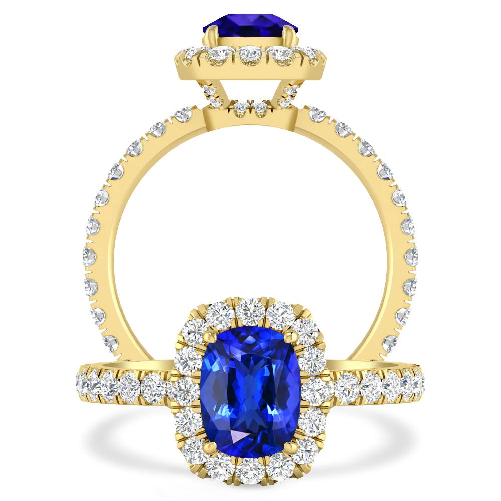 Yellow Gold - Tanzanite