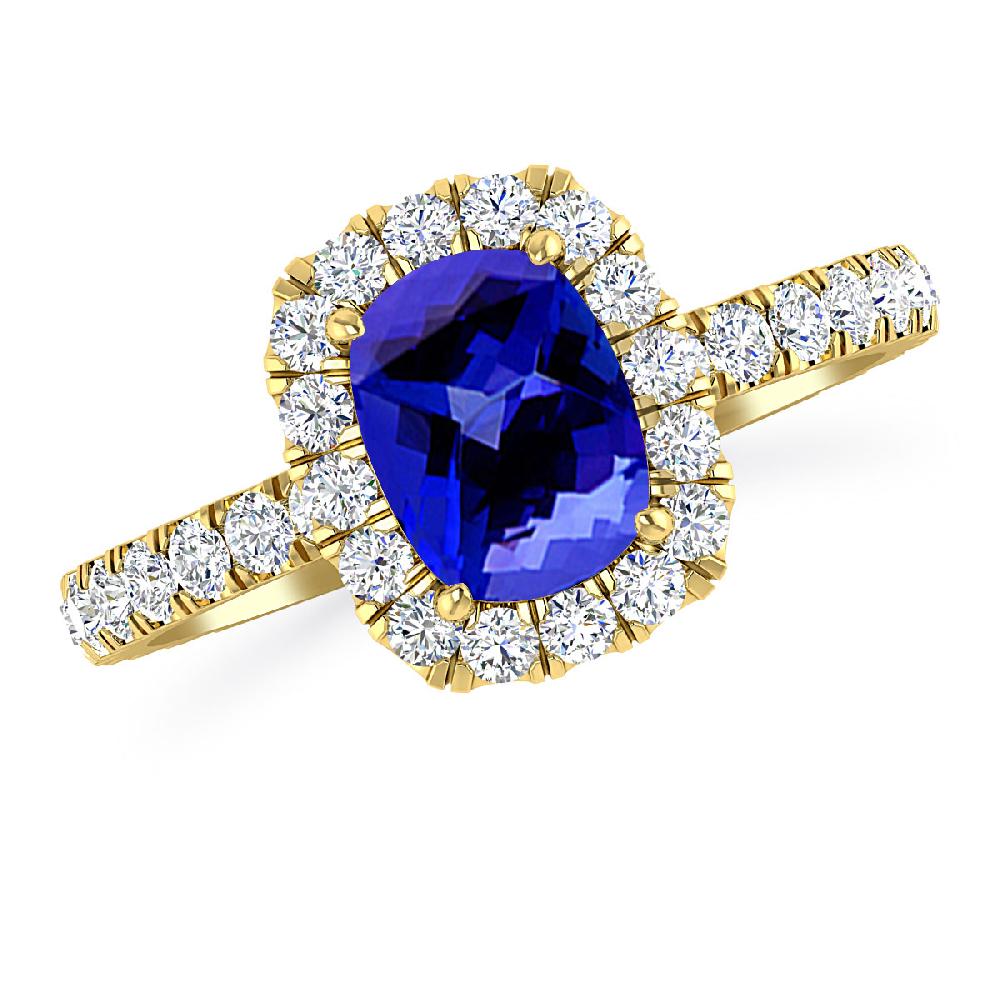 Yellow Gold - Tanzanite