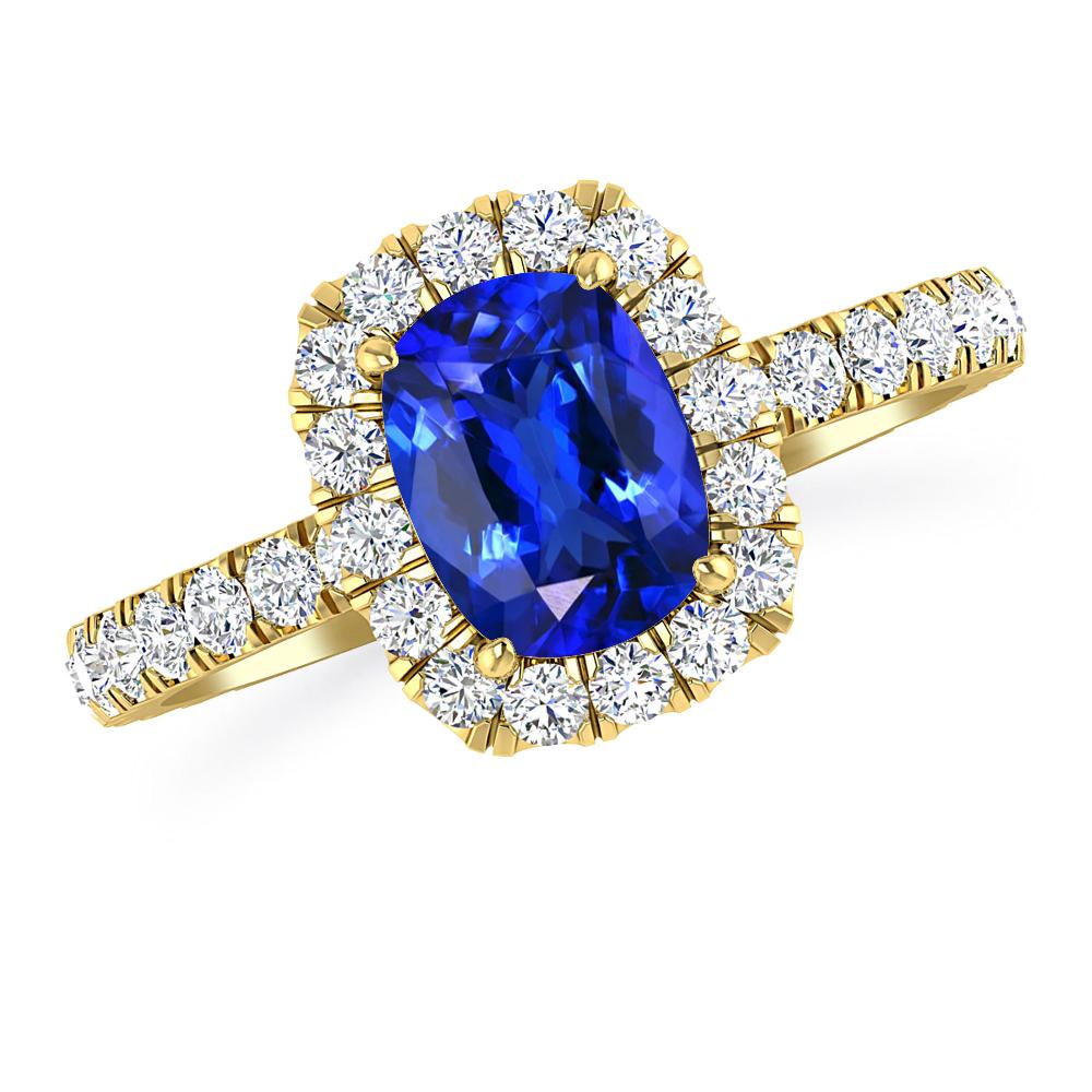 Yellow Gold - Tanzanite